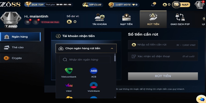 Rút tiền 1 Rút tiền